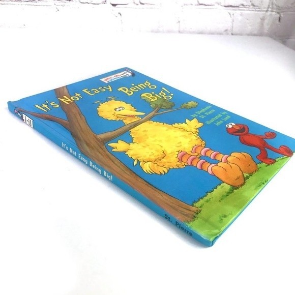 Vintage Sesame Street Book: IT'S NOT EASY BEING BIG! Stephanie St. Pierre 1st Ed - Picture 7 of 8